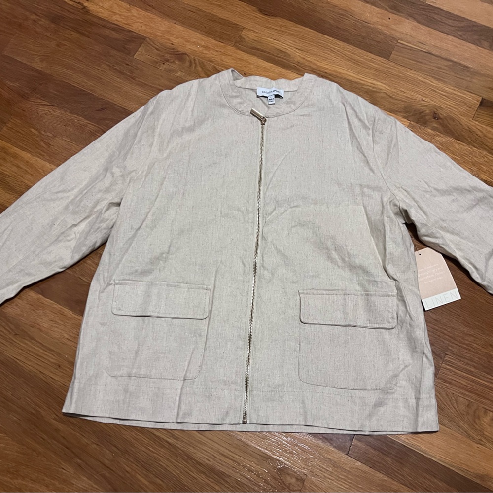 Calligraphie linen jacket 
BRAND NEW WITH TAG
